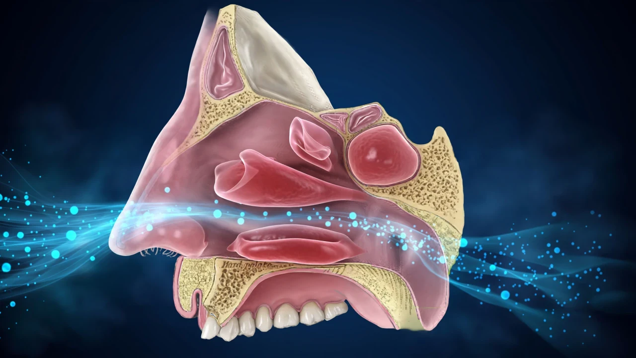 Cavidad nasal: cornete inferior sobre el paladar y paso del aire.